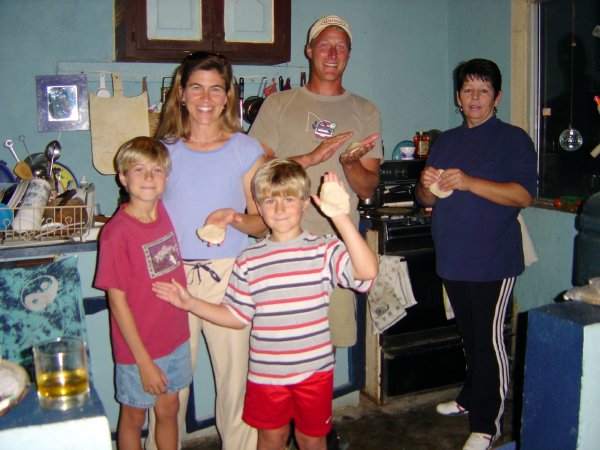 learning to make tortillas with Rosa 